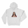 Brandy Nitti Portrait Unisex Hoodie White